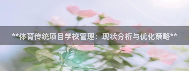 **体育传统项目学校