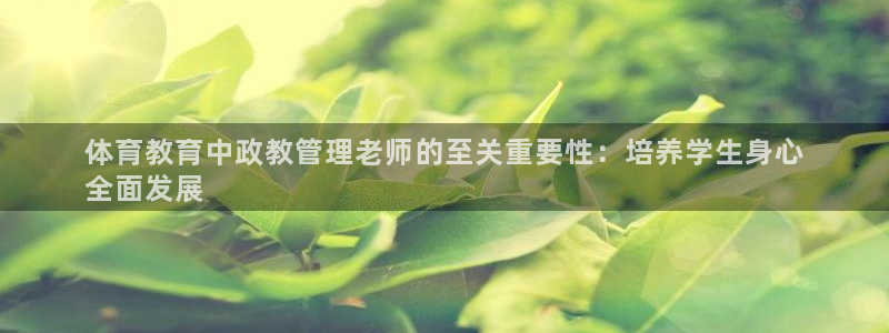 必一体育是啥：体育教