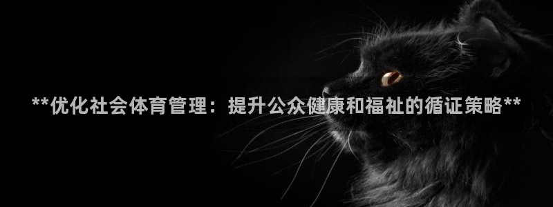 必一体育运动下载：**优化社会体育管理：提升公众健康和福祉的