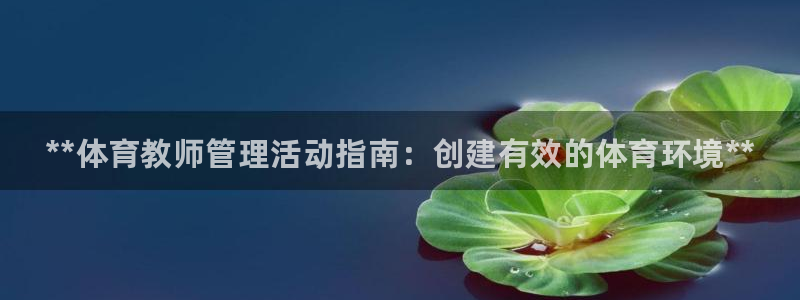 必一体育平台：**体育教师管理活动指南：创建有效的体育环境*